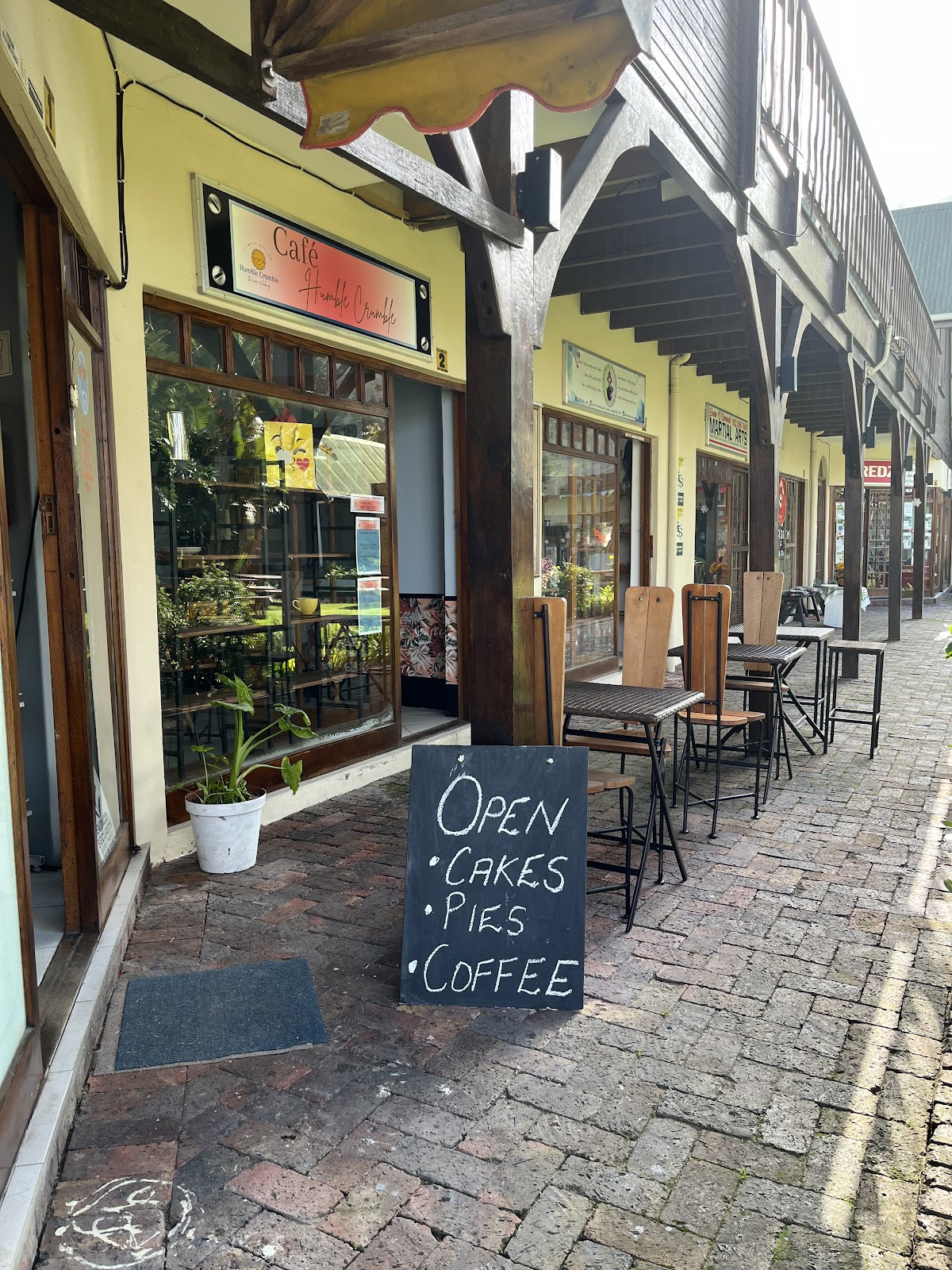 Café Humble Crumble restaurant in Sedgefield, Garden Route