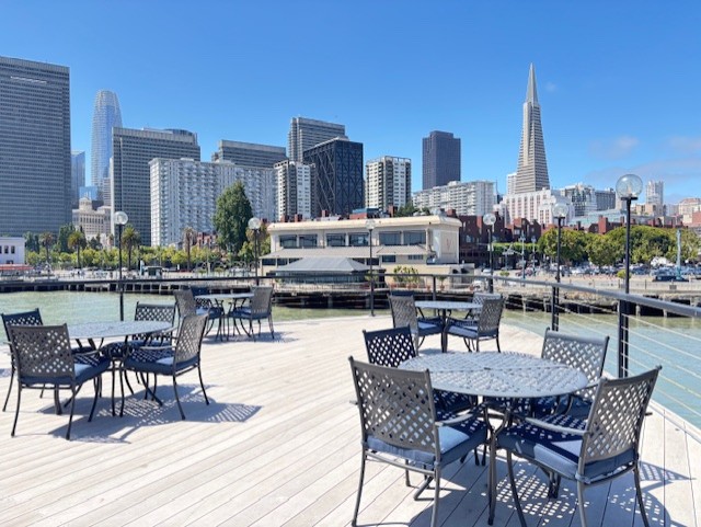 Outdoor Seating with Waterfront Views