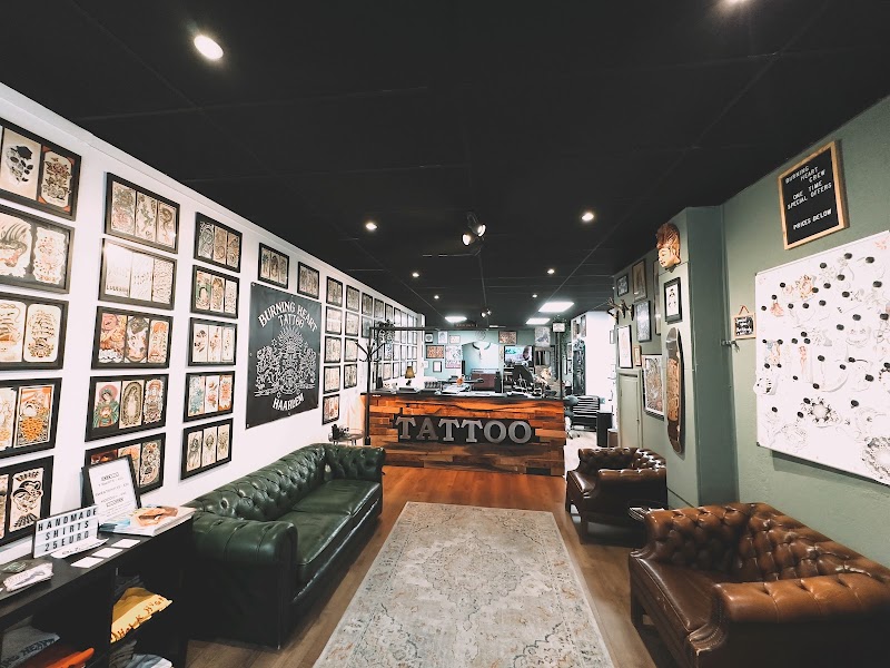 Burning Heart Tattoo,