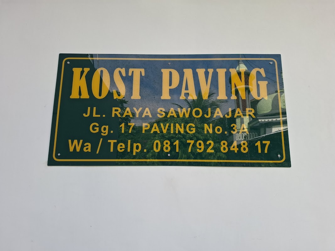 Paving Kost Sawojajar Malang