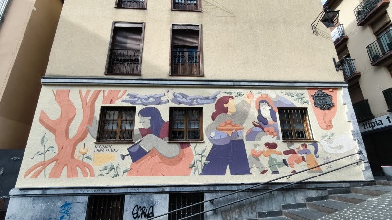 Murale “Ni gizarte langilea naiz”