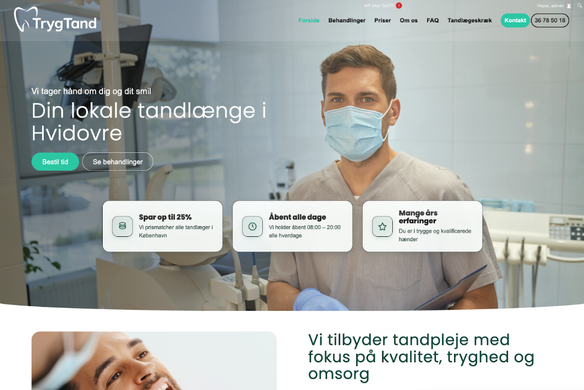 Tandlægeselskabet Tryg Tand - tandlægeklinik i Hvidovre
