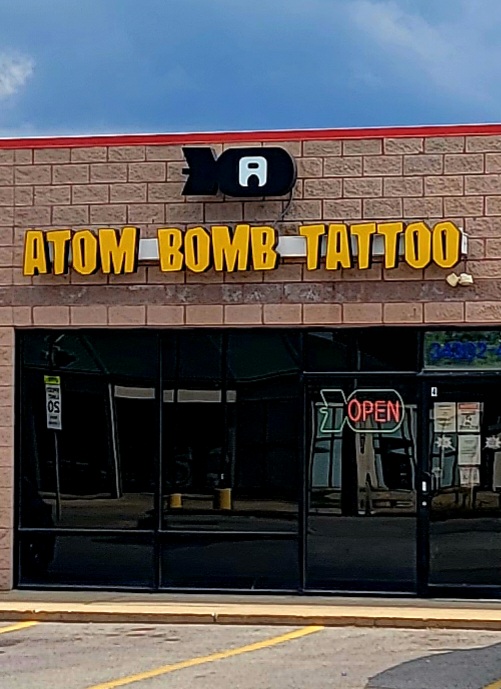 Atom Bomb Tattoo tattoo work — photo 3