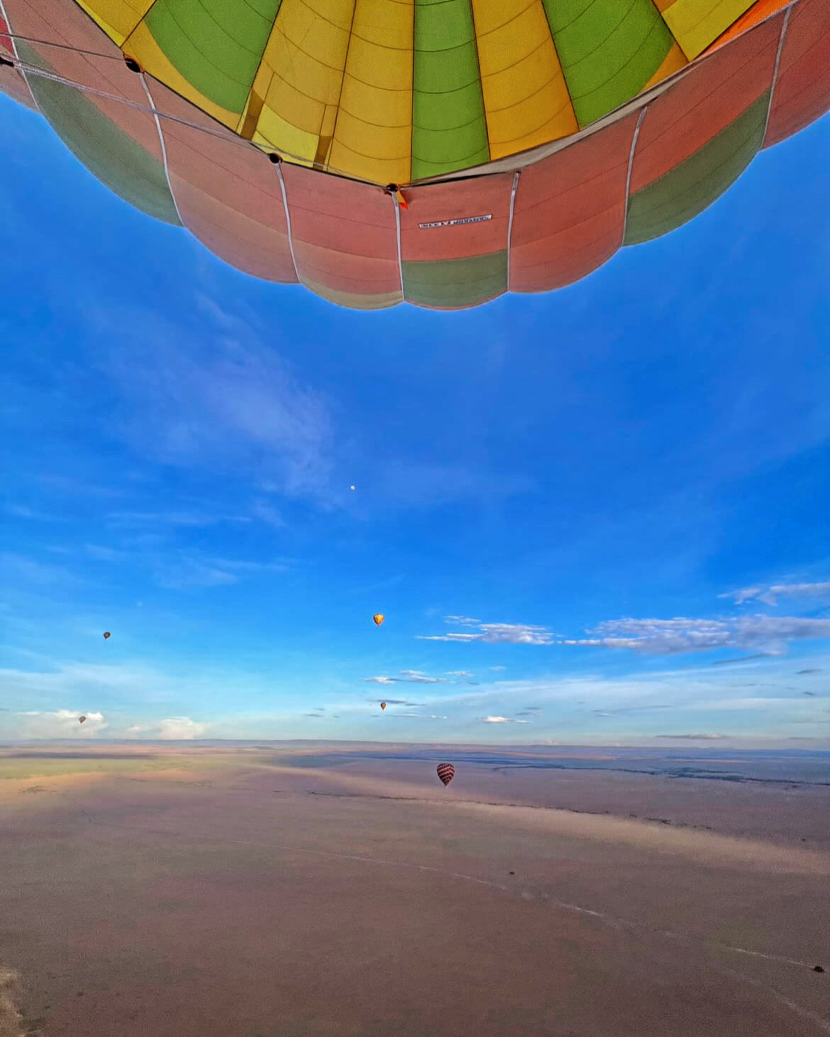 BALLOONS TAKE OFF in maasai-mara