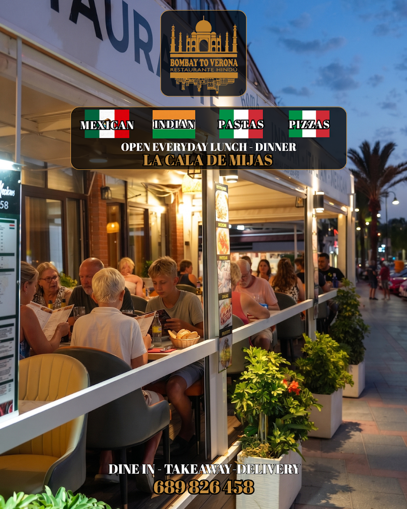 Bombay To Verona Indian Italian Restaurant La Cala de Mijas