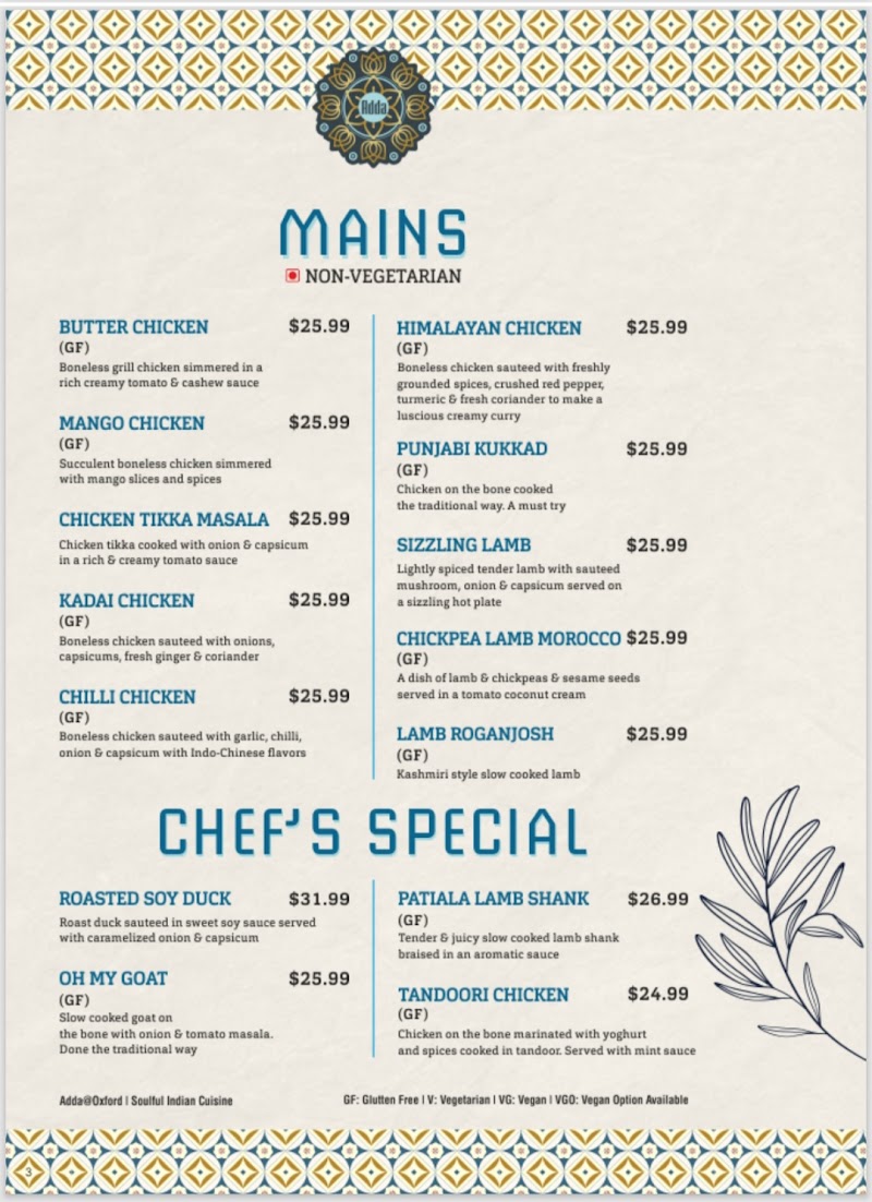 Adda @ Oxford - Soulful Indian Cuisine photo 5