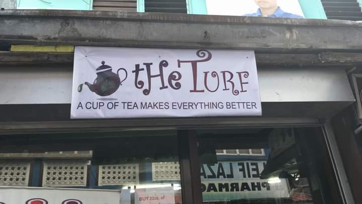 The turf milk tea
