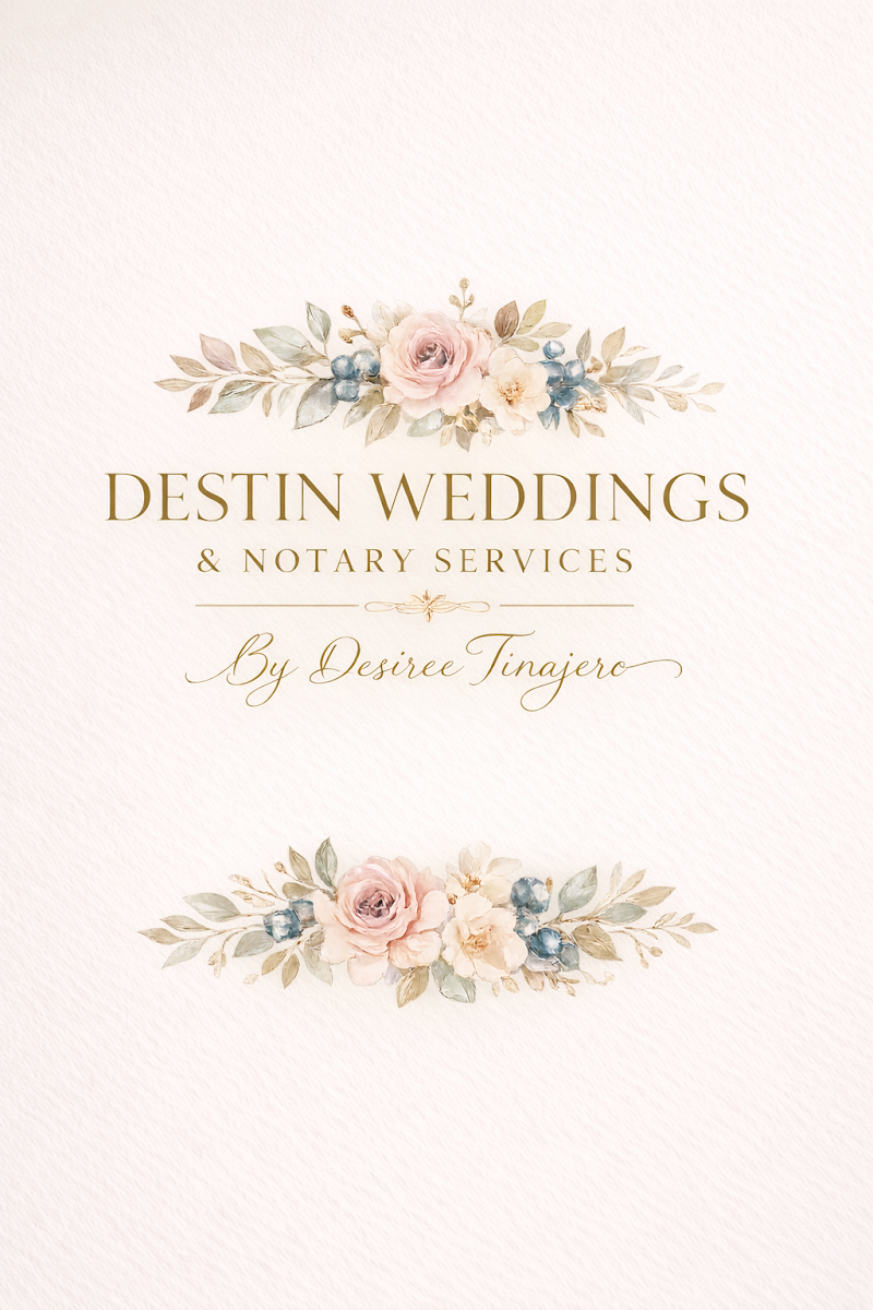 Destin Weddings & More - Officiant/Planner (Bilingual)