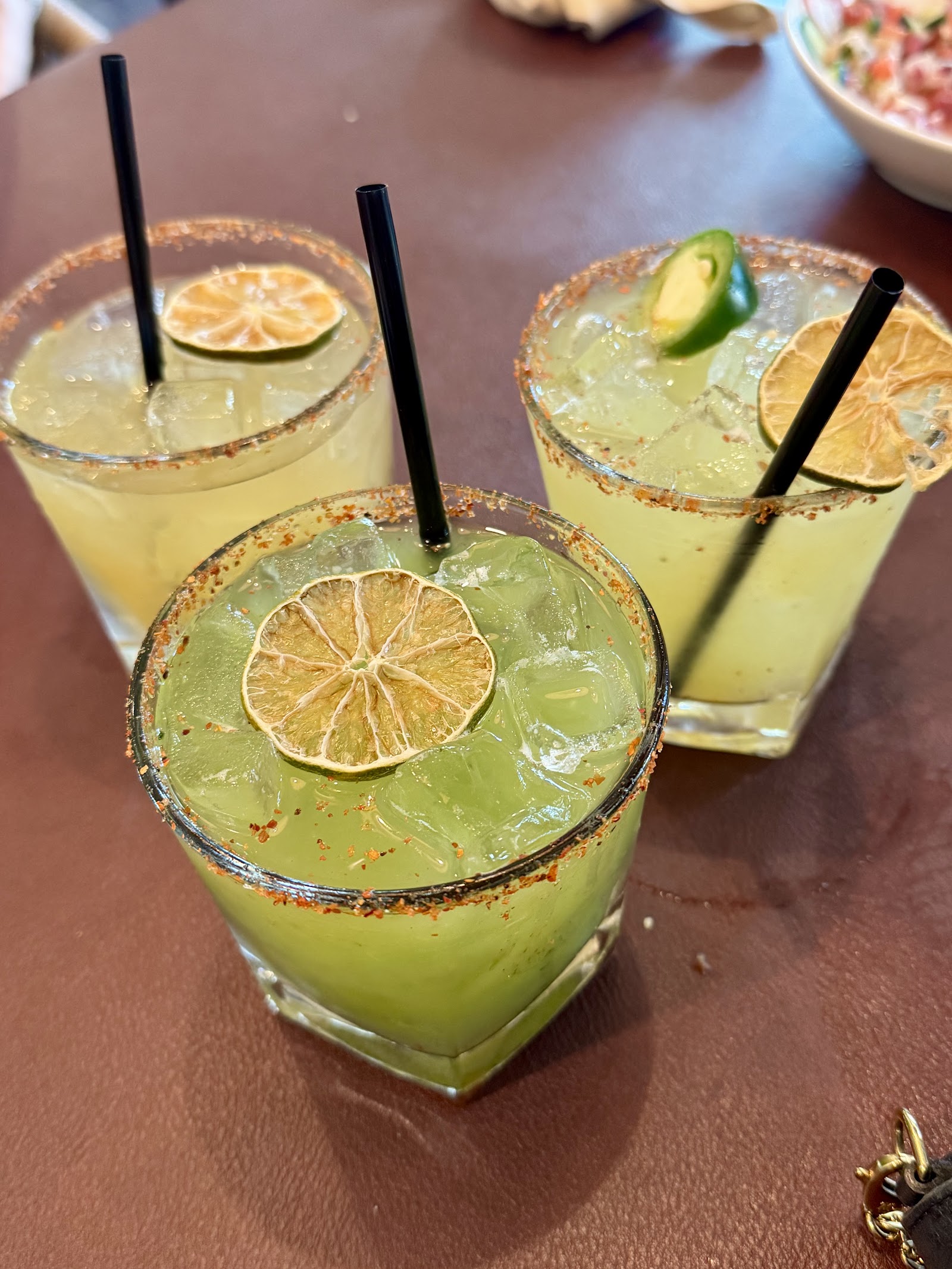 Mole and green enchiladas