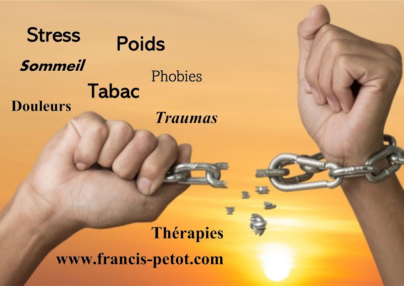 Francis Petot Secouriste en santé mentale, EMDR Hypnose PNL mBraining Sexothérapie TCC Poids Tabac Douleur Sommeil Stress