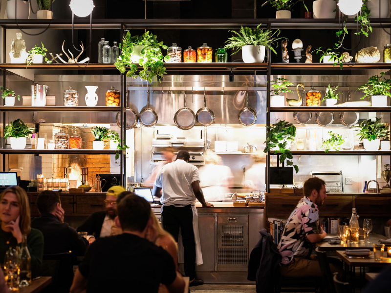 Eclectic wine list blending classic and natural selections
