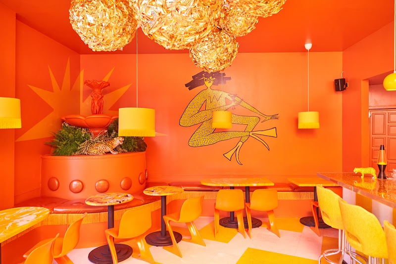 Maximalist, vibrant interiors with outdoor seating