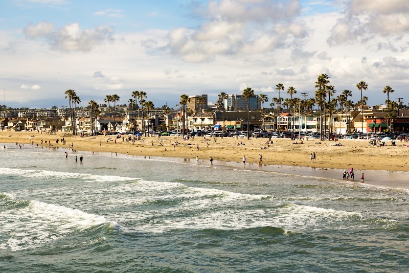 Newport Beach Municipal Beach in Huntington Beach