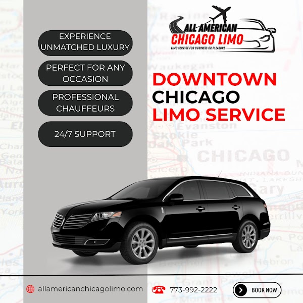 All American Chicago Limousine - Limo to O'Hare, Airport Transportation Service, Corporate Car, Shuttle Bus, Rent, Book, Hire portfolio
