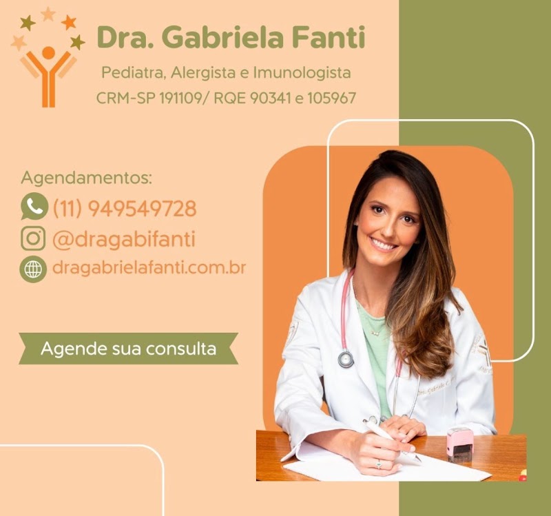 Foto de Dra. Gabriela Fanti |Pediatra Alergista na Bela Vista| |Alergista infantil|