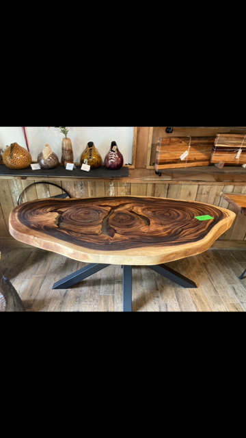 Live edge exotic wood NC