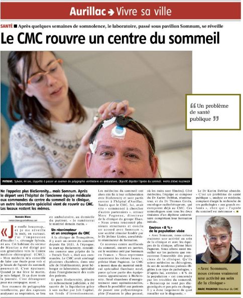 Clinique du Sommeil Somnum Aurillac