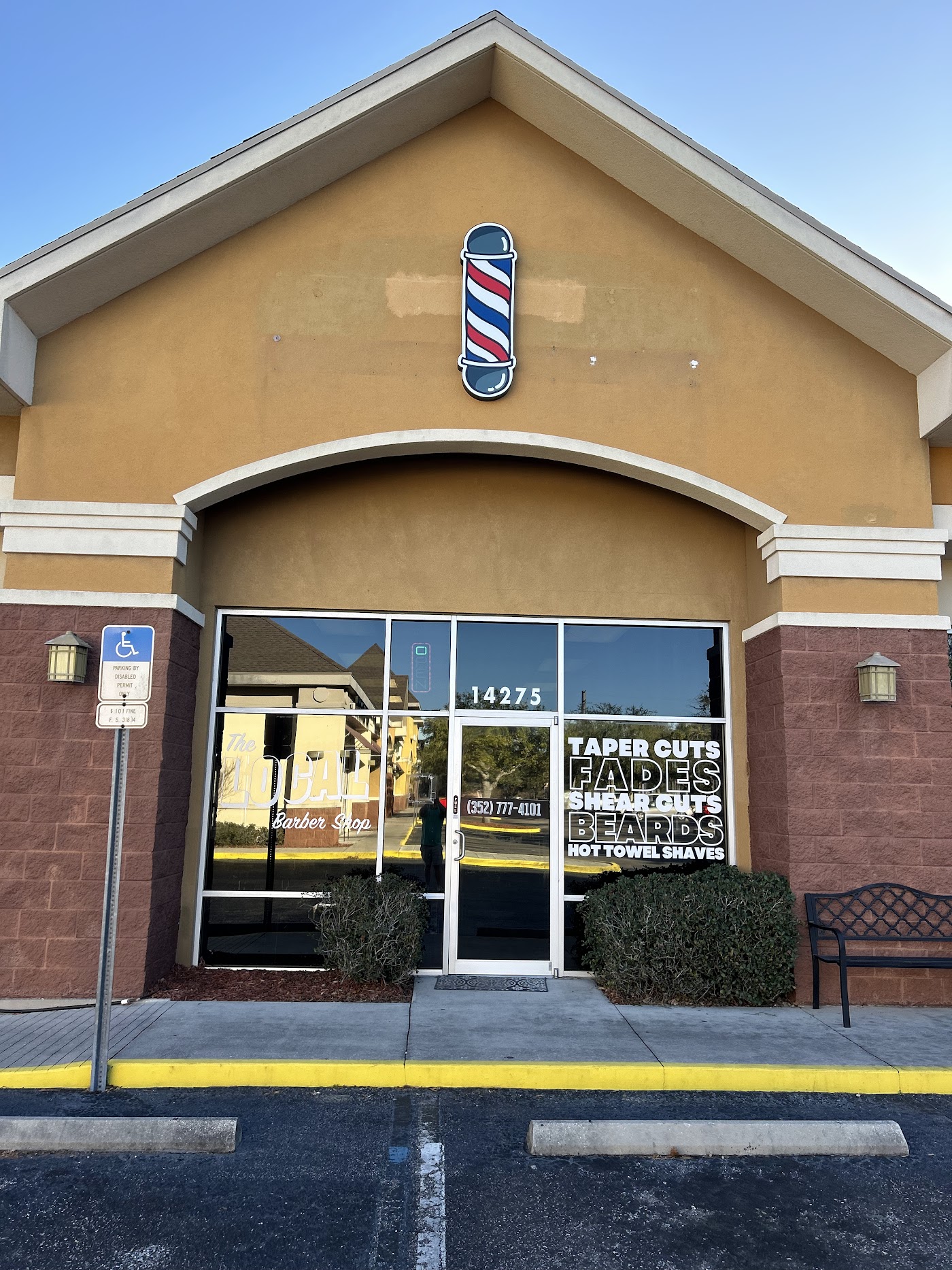 The Local Barber Shop interior