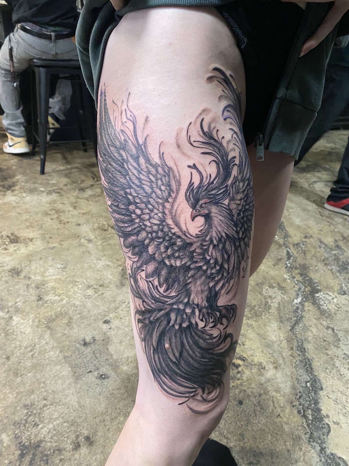Black Flower Tattoo tattoo work — photo 2