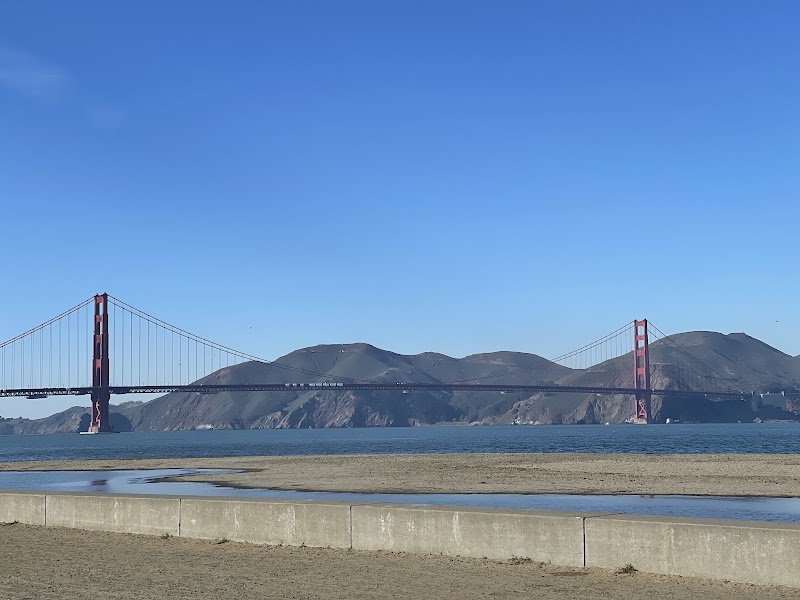 Views of the Golden Gate Bridge and Beachfront