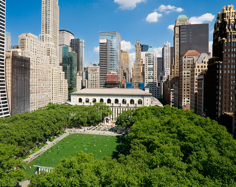 Citi Pond at Bryant Park exterior — New York City, United States