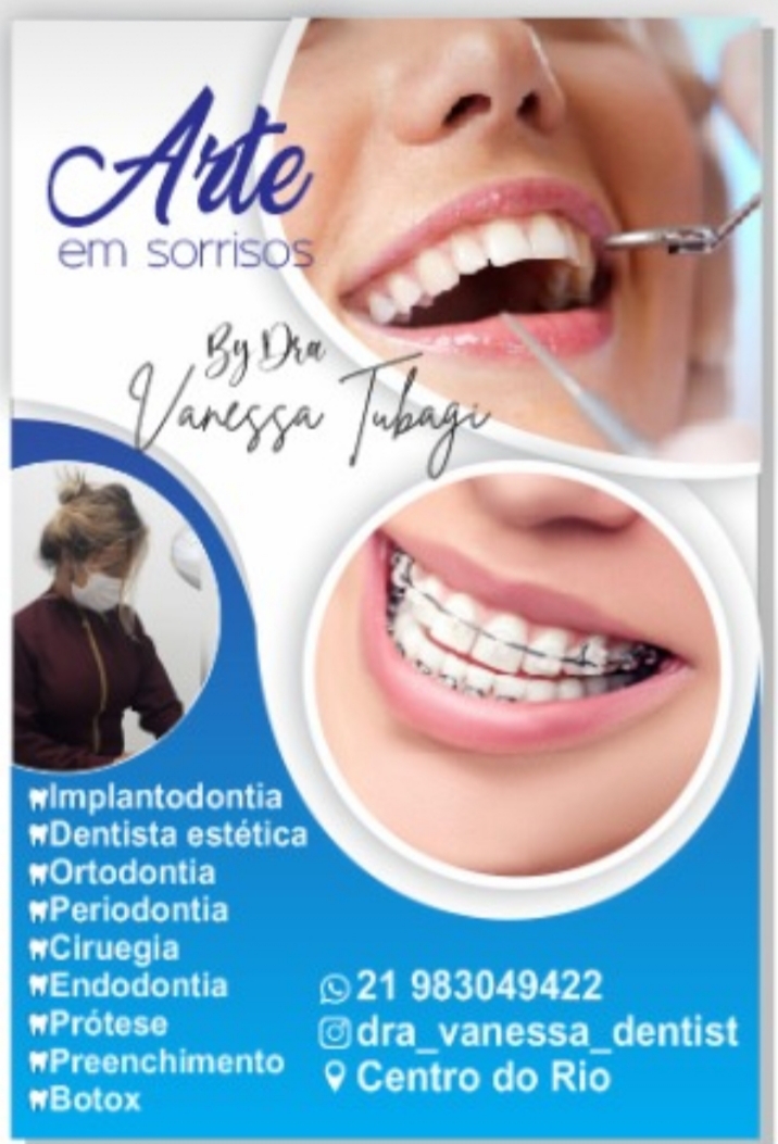 Dra Vanessa Tubagi, cirurgiã dentista