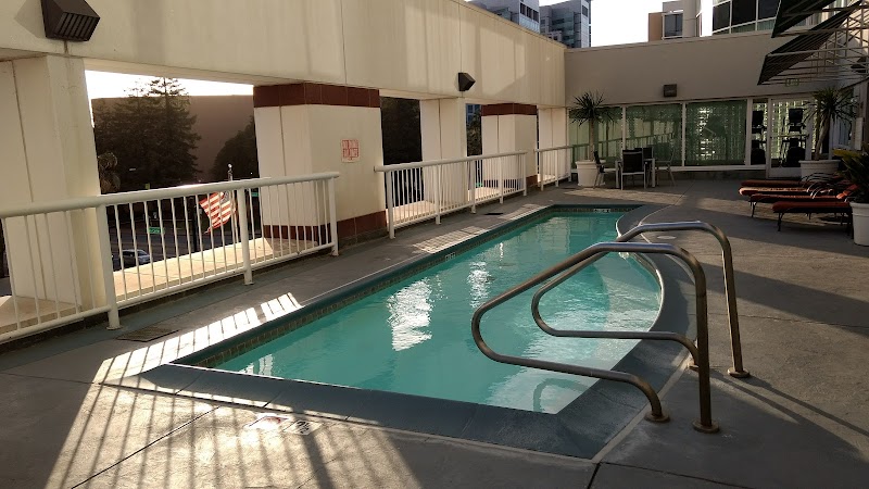 Outdoor pool for relaxation and gatherings