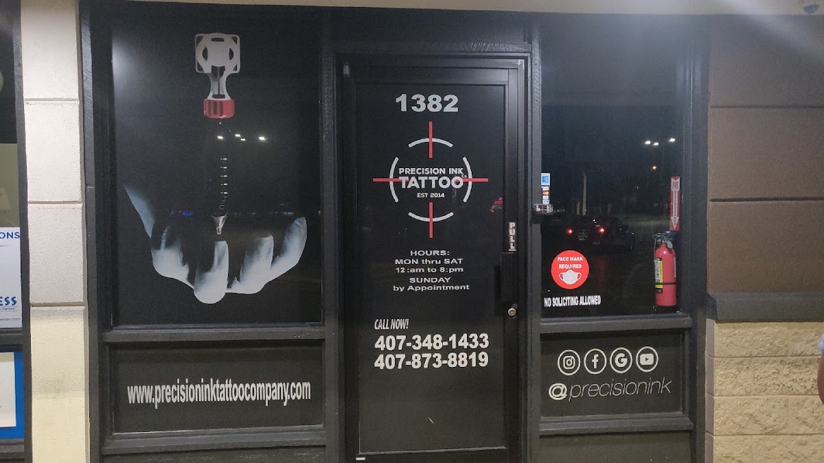 Precision Ink Tattoo Company — tattoo studio near Kissimmee