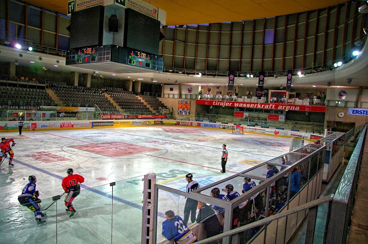 Tyrolean Ice Arena (TIWAG Arena) exterior — Innsbruck, Tyrol, Austria