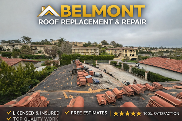 Belmont roof replacement & repair