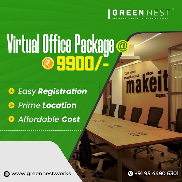 GreenNest Coworking Space in Kochi | Virtual Office in Kochi | Shared Office