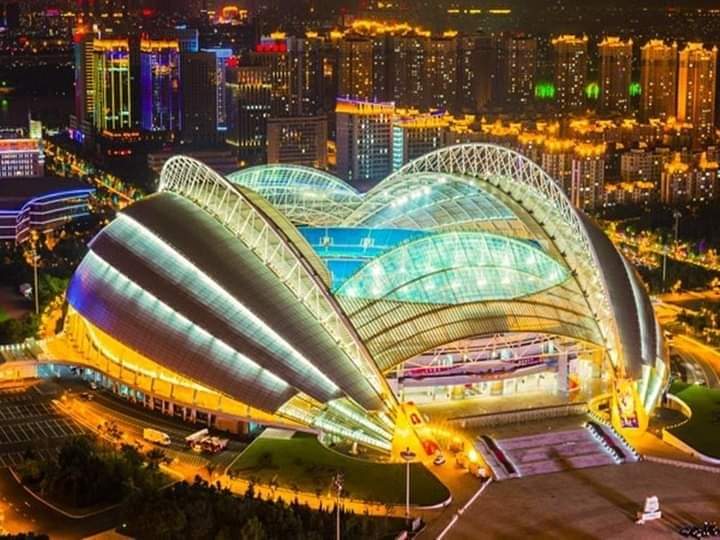 Shenyang Olympic Sports Center Arena / 沈阳奥林匹克体育中心 exterior — Shenyang, China