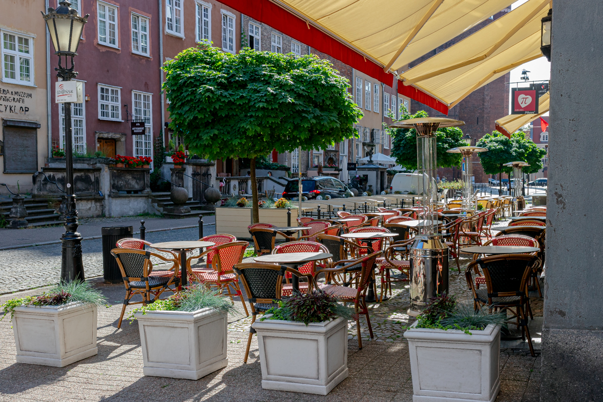 Wnętrze bistro Pikawa w Gdańsku